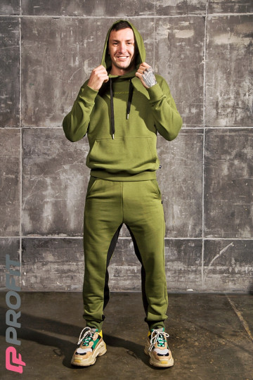 Спортивный костюм "Oversize" хаки ksm.010.27