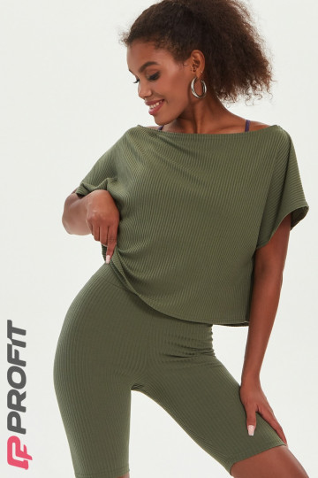 Футболка oversize хаки mk.300.027