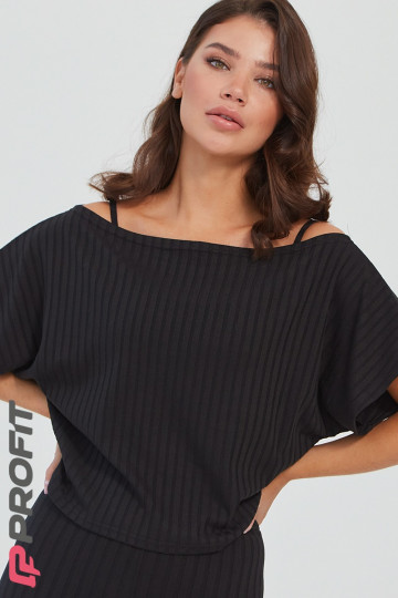 Футболка casual из ткани в крупный рубчик mk.301.001