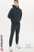 Спортивный мужской костюм "Oversize" темно-зеленый ksm.010.020