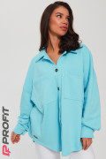 Рубашка "Oversize" светло-голубая rb.010.012