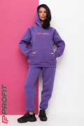 Спортивный костюм с начесом, фиолетовый ks.131.057