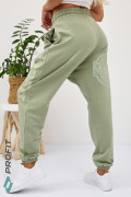 Спортивные штаны/брюки Майами оливковые с принтом abp.011.026
