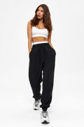 Спортивные женские брюки, черные, bp.150.001