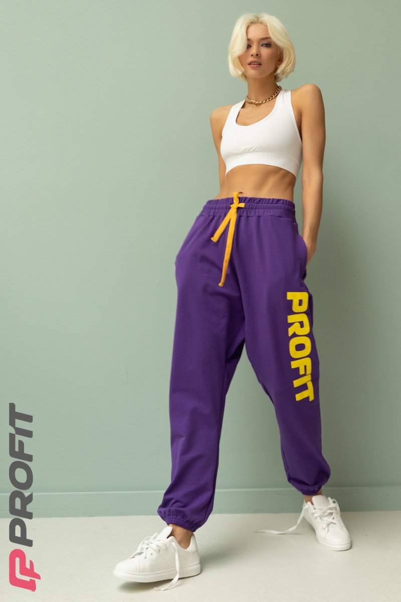 Широкие штаны Майами для танцев фиолетовые abp.011.057 — купить в Москве