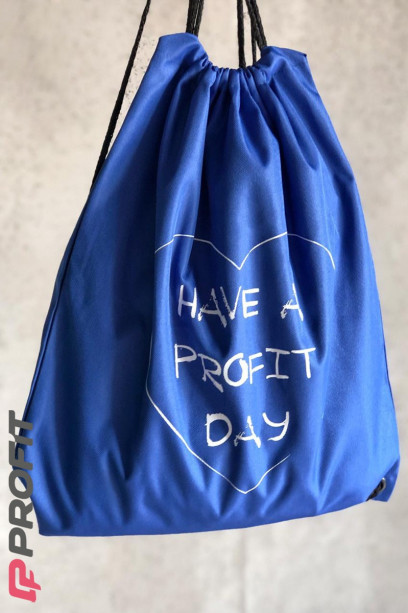 Рюкзак-мешок "Have a Profit day" синий
