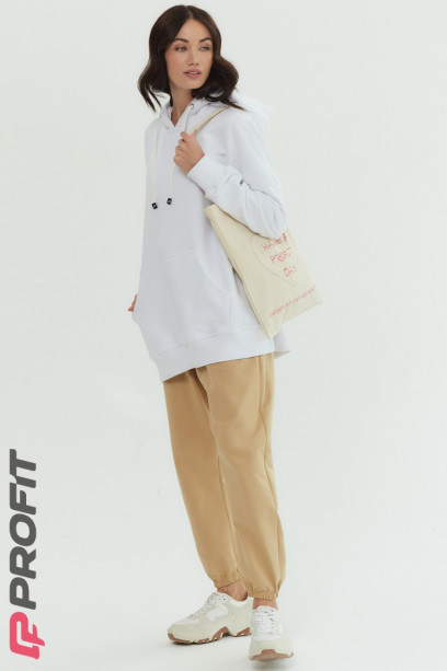 Худи женское OverSize белое sw.050.040
