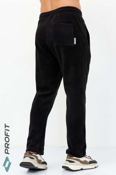 Мужские брюки утепленные, на флисе, черные, bpm.080.001