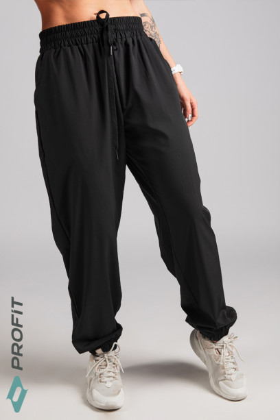 Спортивные женские брюки, черные, bp.150.001