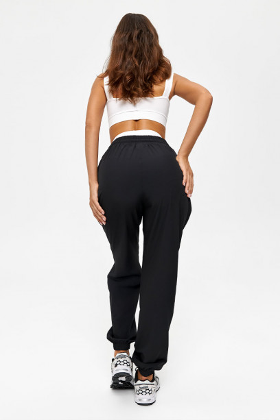 Спортивные женские брюки, черные, bp.150.001