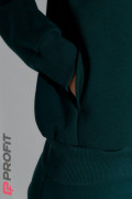 Спортивный костюм женский "Oversize" темно-зеленый ks.020.020