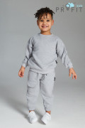 Спортивный костюм детский серый меланж ksd.010.003