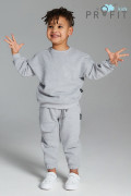 Спортивный костюм детский серый меланж ksd.010.003