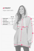 Худи женское OverSize белое sw.050.040