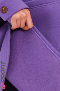 Куртка-рубашка женская с начесом фиолетовая rb.011.057