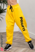 Спортивные штаны Майами желтые с принтом bp.011.32