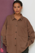 Куртка-рубашка свободного кроя Браун rb.010.039