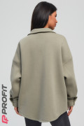 Куртка-рубашка женская, оливковая, rb.021.028