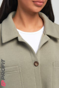 Куртка-рубашка женская, оливковая, rb.021.028