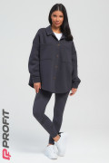 Куртка-рубашка женская, антрацит, rb.021.004