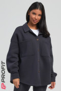 Куртка-рубашка женская, антрацит, rb.021.004