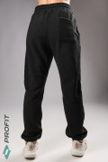 Спортивные брюки на флисе, черные, bp.160.001