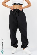 Спортивные штаны/брюки женские с начесом черные bp.071.001